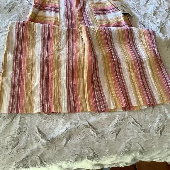 Nwt Rip Curl High Waist Wide Leg Striped Pants Size Large - Picture 10 of 16